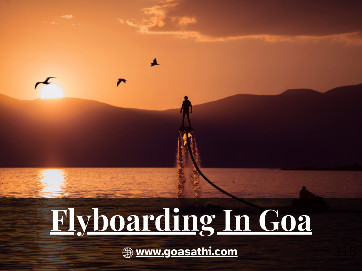 Flyboarding in winters with goa sathi in goa